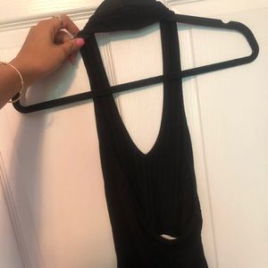 Black halter top